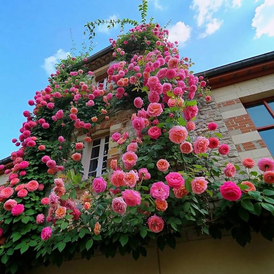 🌸 9-in-1 Imported Climbing Rose Seeds – Rare Colors for Breathtaking Floral Walls